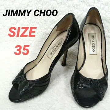 JIMMY CHOO 지미추 펌프스 하이힐 블랙 이탈리아제 35