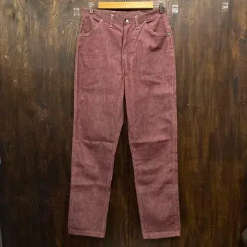 Wrangler 랭글러 60s 빈티지 컬러 데님 팬츠 크림슨