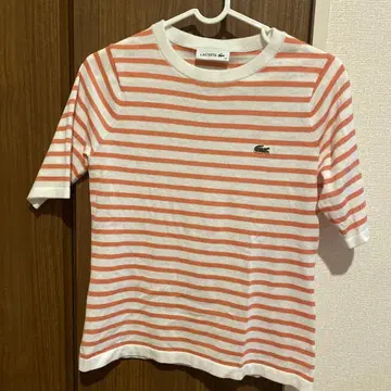 LACOSTE 보더 반팔 T셔츠 34사이즈