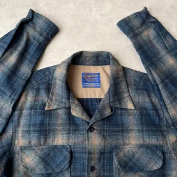 PENDLETON 펜들턴 오픈 카라 셔츠 M 사이즈 옴브레