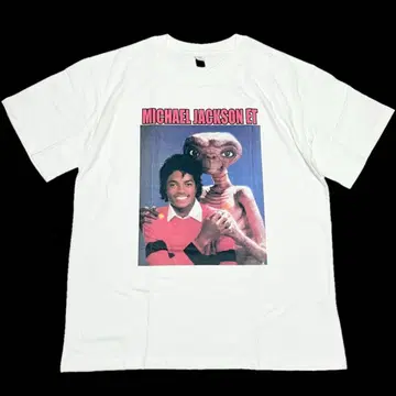 Michael Jackson ET 마이클 잭슨 T셔츠 화이트 컬러 XL