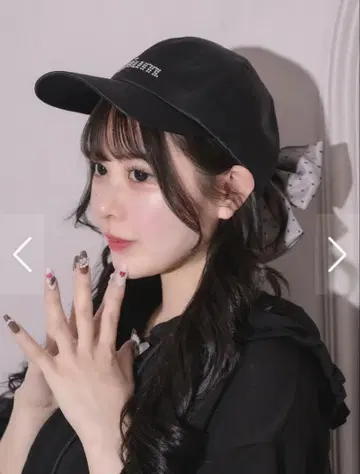 [ 미사용 새상품 ] pium 백리본 새틴 캡