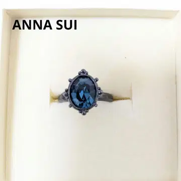 ANNA SUI 반지 블루 스톤 프리 사이즈 앤티크풍