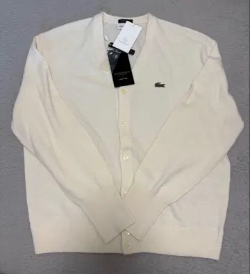 [ 새상품 ] LACOSTE 라코스테 가디건 화이트
