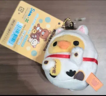 리락쿠마 키이로이토리 봉제 인형 행운 고양이 디자인