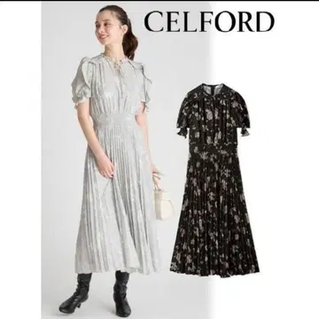 CELFORD 셀포드 블러드 플라워 프린트 원피스
