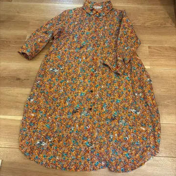 TSUMORI CHISATO 올 패턴 긴팔 셔츠 원피스
