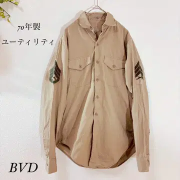 70년제 US ARMY OG107 타입 III 유틸리티 셔츠 BVD