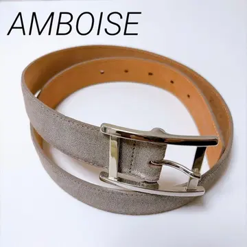 새상품급 AMBOISE 아틀리에 앙부아즈 H 버클 벨트 실버