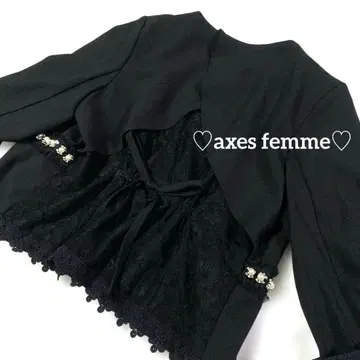 axes femme 블랙 자켓 세레모니 히메갸루 고스로리 쇼트 기장
