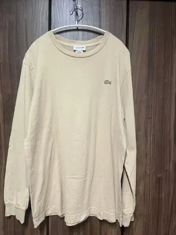 LACOSTE 클래식 핏 긴팔 티셔츠 베이지 FR5