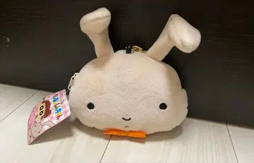 새상품 짱구는 못말려 봉제 인형 패스케이스 포함 파우치 유리 토끼