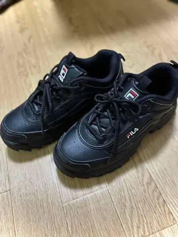 FILA 통굽 스니커즈 블랙 23cm