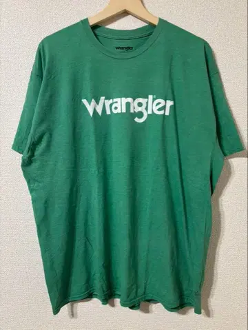 Wrangler 로고 프린트 T셔츠 그린 XL