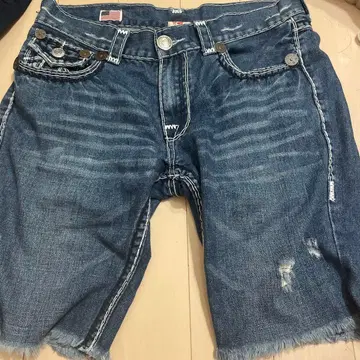 트루릴리젼 데님 숏팬츠