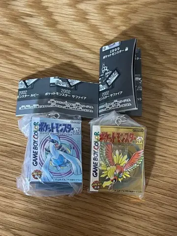 포켓몬 패키지 & 게임 카드 키링 컬렉션 1996-2002