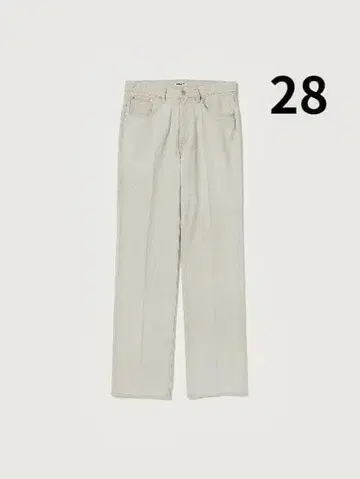 FADED HARD TWIST BROWN DENIM 5P PANTS 28