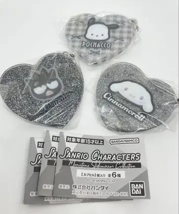 산리오 모노톤 슬라이드 거울 컬렉션 포차코, 배드바츠마루, 시나모롤