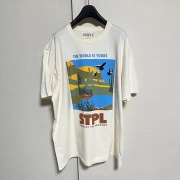 STAPLE 스테이플 티셔츠 연한 베이지 XL 새상품급 관리B1595