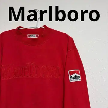 말보로 90s 말보로 레드 맨투맨 로고 자수