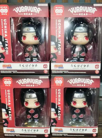 NARUTO 돌풍전 흔들흔들 헤드 우치하 이타치 4개 세트