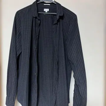 Paul Smith 긴팔 셔츠 체크 무늬 블랙 L
