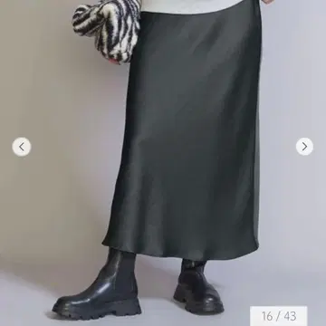 BEAUTY&YOUTH UNITED ARROWS 새틴 플레어 스커트