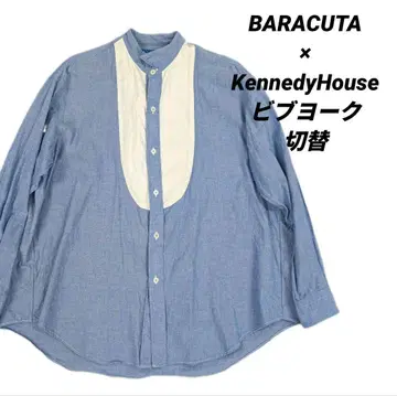 BARACUTA x KennedyHouse 비브 요크 절개 셔츠