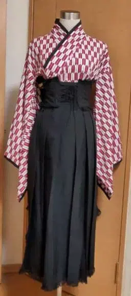 코스프레 의상 대정 로망 고스로리 백 럭셔리 프릴 스커트 하카마풍