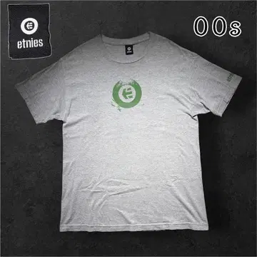 00s etnies 셔츠 그레이 서프계 빅 로고 레트로 에트니스