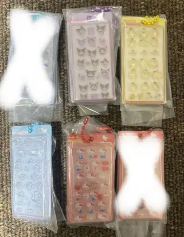 모자 꽁지 드롭 씰 가챠가챠 4개 세트 산리오 미니어처