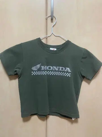 moussy HONDA 혼다 큐빅 T셔츠 카키