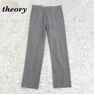 [새상품급] theory 슬랙스 팬츠 30 그레이 스트라이프