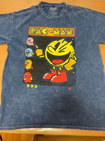 PAC-MAN 팩맨 T셔츠 블루 M사이즈
