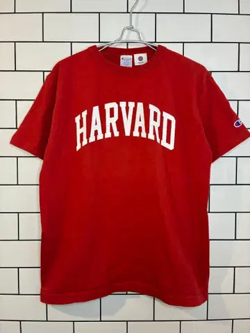 [ Champion T1011 ] HARVARD 티셔츠 레드 M!