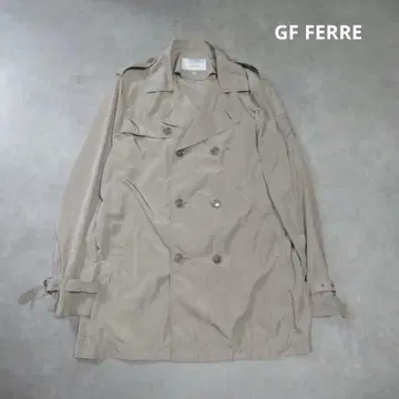 GF FERRE / 새틴 미들 기장 트렌치코트 아우터 자켓