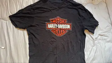 Harley-Davidson 로고 프린트 T셔츠 블랙