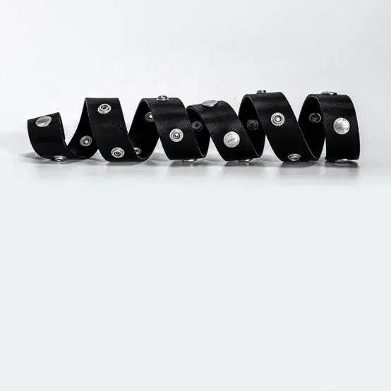 Unused) 9999archive Flower Stud Belt Black | Bunjang Global