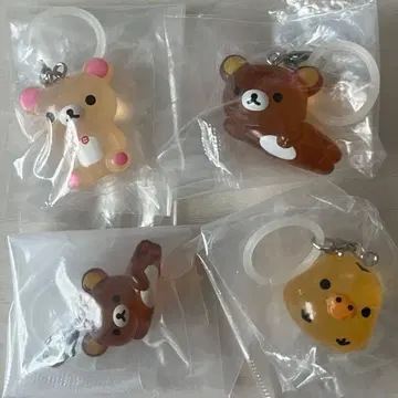 리락쿠마 메지루시 액세서리 코리락쿠마 리락쿠마 키이로이트리 4개