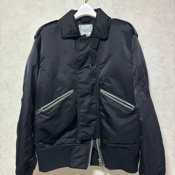 sacai 나일론 트윌 블루종 23-03164M 사이즈 1
