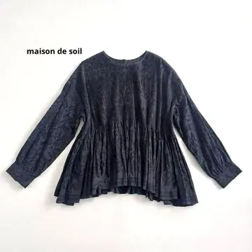 maison de soil (메종드소일) 핀턱 블라우스 코튼