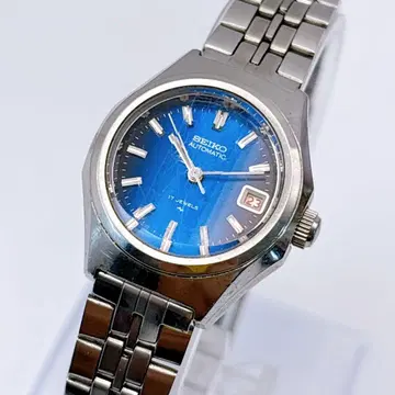 SEIKO 세이코 오토매틱 자동 와인딩 여성용 블루 다이얼 작동품