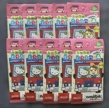 동물의 숲 amiibo 카드 산리오 콜라보 10팩