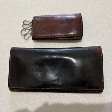 Paul Smith 장지갑 키케이스 세트 가죽 브라운