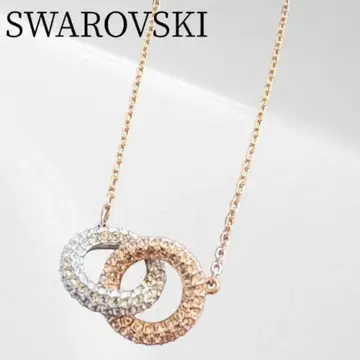 SWAROVSKI Dextera 목걸이 인터로킹 서클 박스 포함