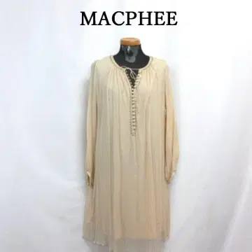 MY3476 MACPHEE 맥피 실크 원피스 쉬폰 비쥬