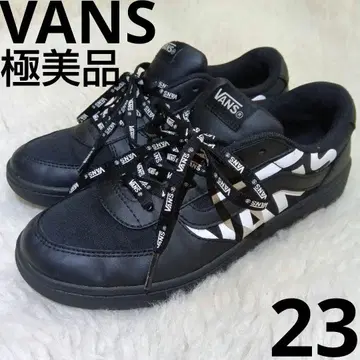 컨디션 최상 VANS 스니커즈 블랙 화이트 로고 23
