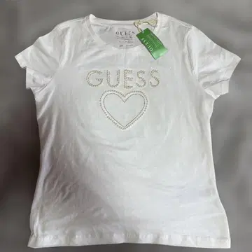 GUESS 반팔 T셔츠 화이트 L 사이즈