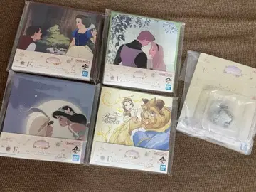 디즈니 프린세스 제일복권 E상 F상 미니 캔버스 보드 미니 피규어 참