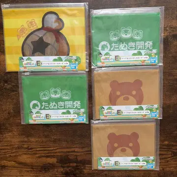 모여봐요 동물의 숲 제일복권 모동숲 슬라이더 파우치 5장 세트